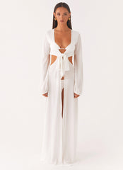 Coastal Maxi Dress - White