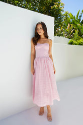 Mimi Moments Strapless Maxi Dress Pink