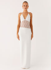 Enchant Lace Maxi Dress - Ivory