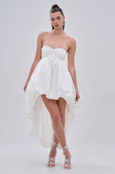 I CAN GET MY OWN FLOWERS HI LOW BUBBLE DRESS