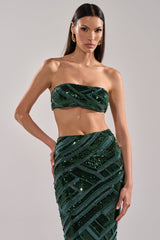 HOTTEST GIRL IN THE CLUB SEQUIN BANDEAU