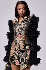 LORY PRINTED BLAZER DRESS