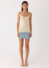 Lion Heart Knit Mini Dress - Ivory
