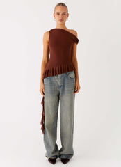Mica Top - Chocolate
