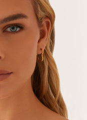 Myles Heart Earrings - Gold
