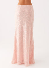 Nico Sequin Maxi Skirt - Pink