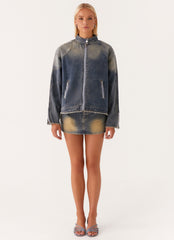 Not Like Us Denim Jacket - Vintage