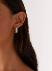 Precious Hoop Earrings - Gold
