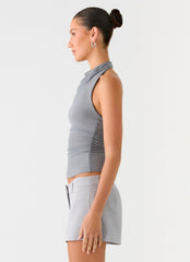 Rosana Halter Top - Grey