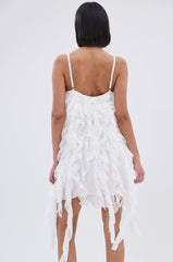 NEVER MET A GIRL LIKE ME RUFFLE MINI DRESS