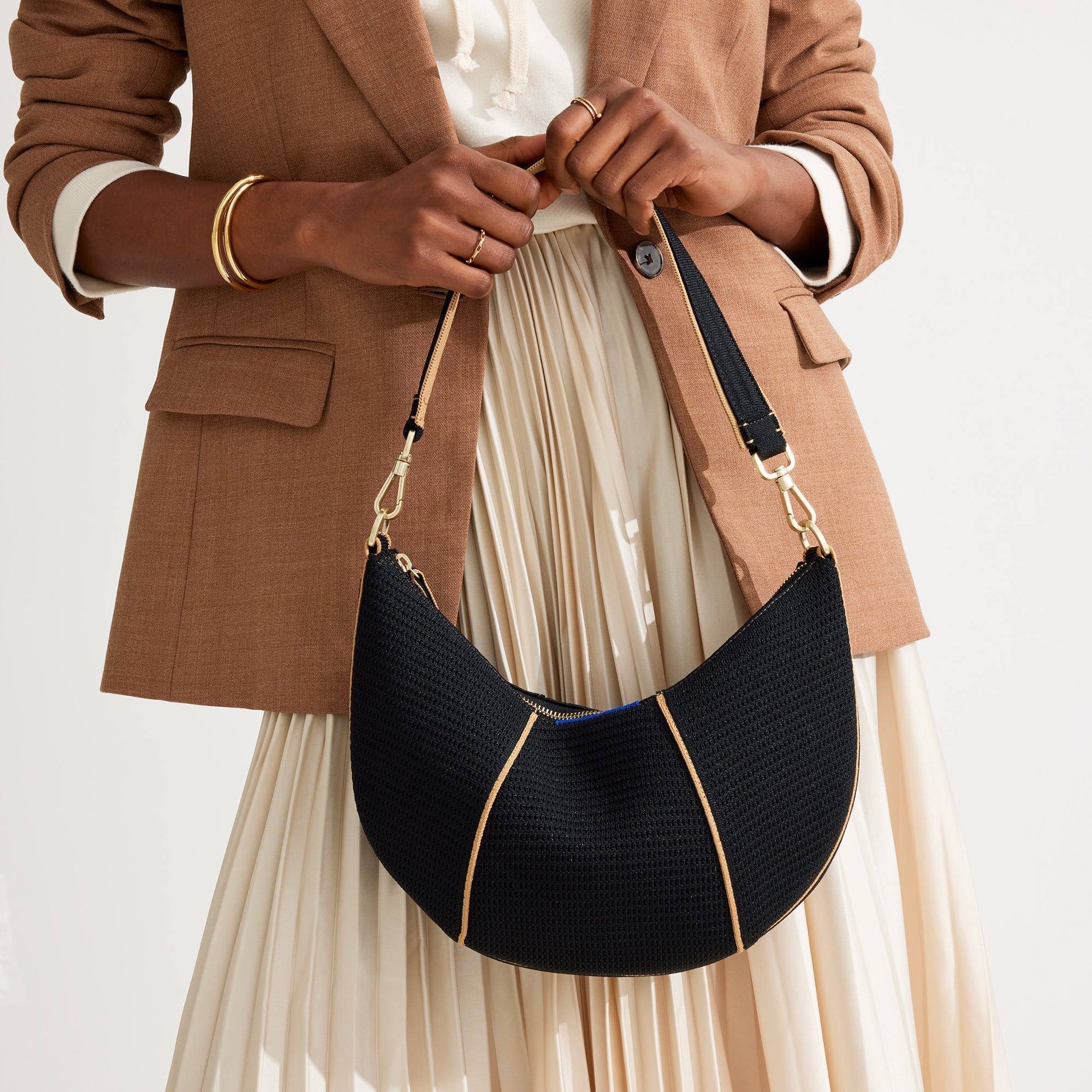 The Crescent Bag - Black.