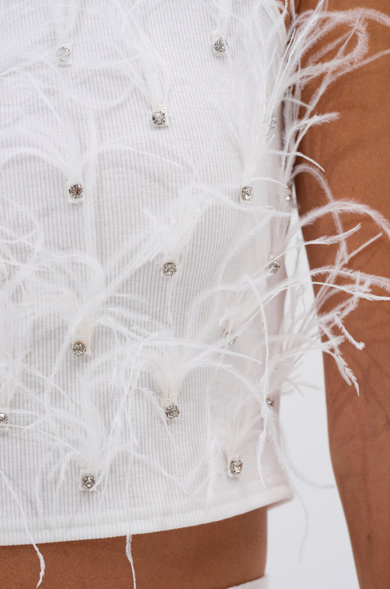 BIRDS OF A FEATHER SLEEVELESS TOP