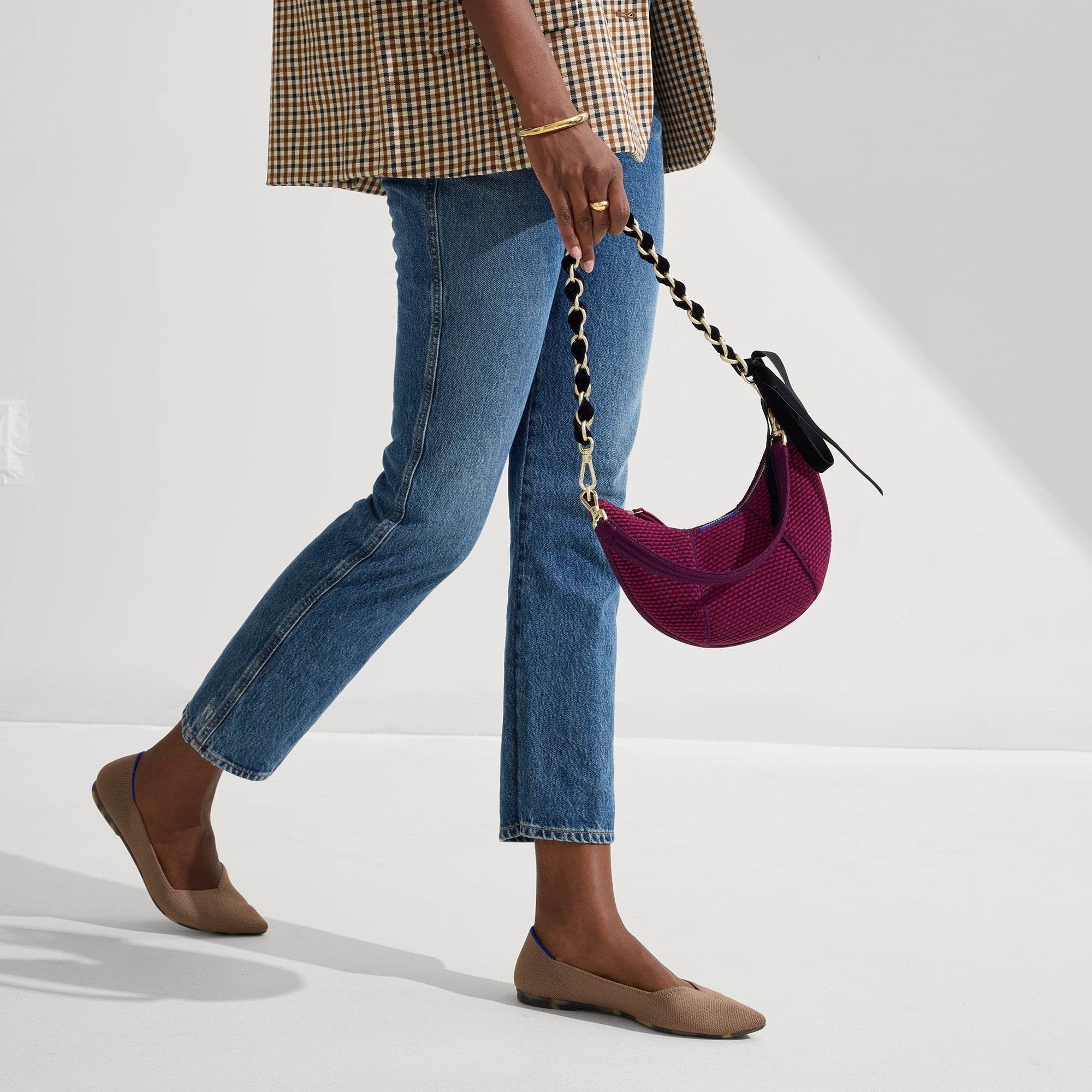 The Shoulder Strap - Velvet Black Chain