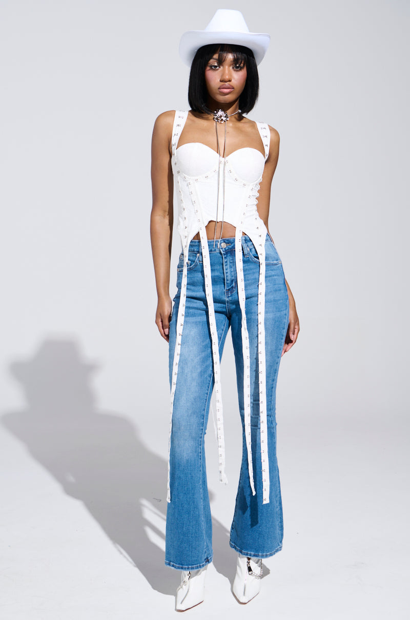 DONT THINK ABOUT IT LACE CORSET