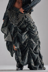 LETS CHANGE IT UP RUCHED MIDI SKIRT IN CAMO