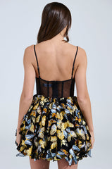 IN THE GARDEN BUTTERFLY MINI DRESS