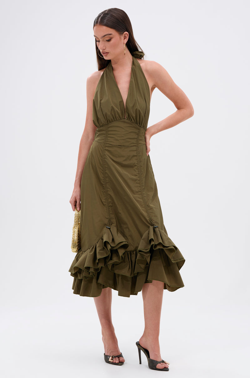 COOL GIRLS CLUB RUCHED MINI DRESS