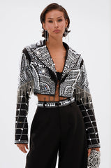DIRTY MARTINI EMBELLISHED BLAZER