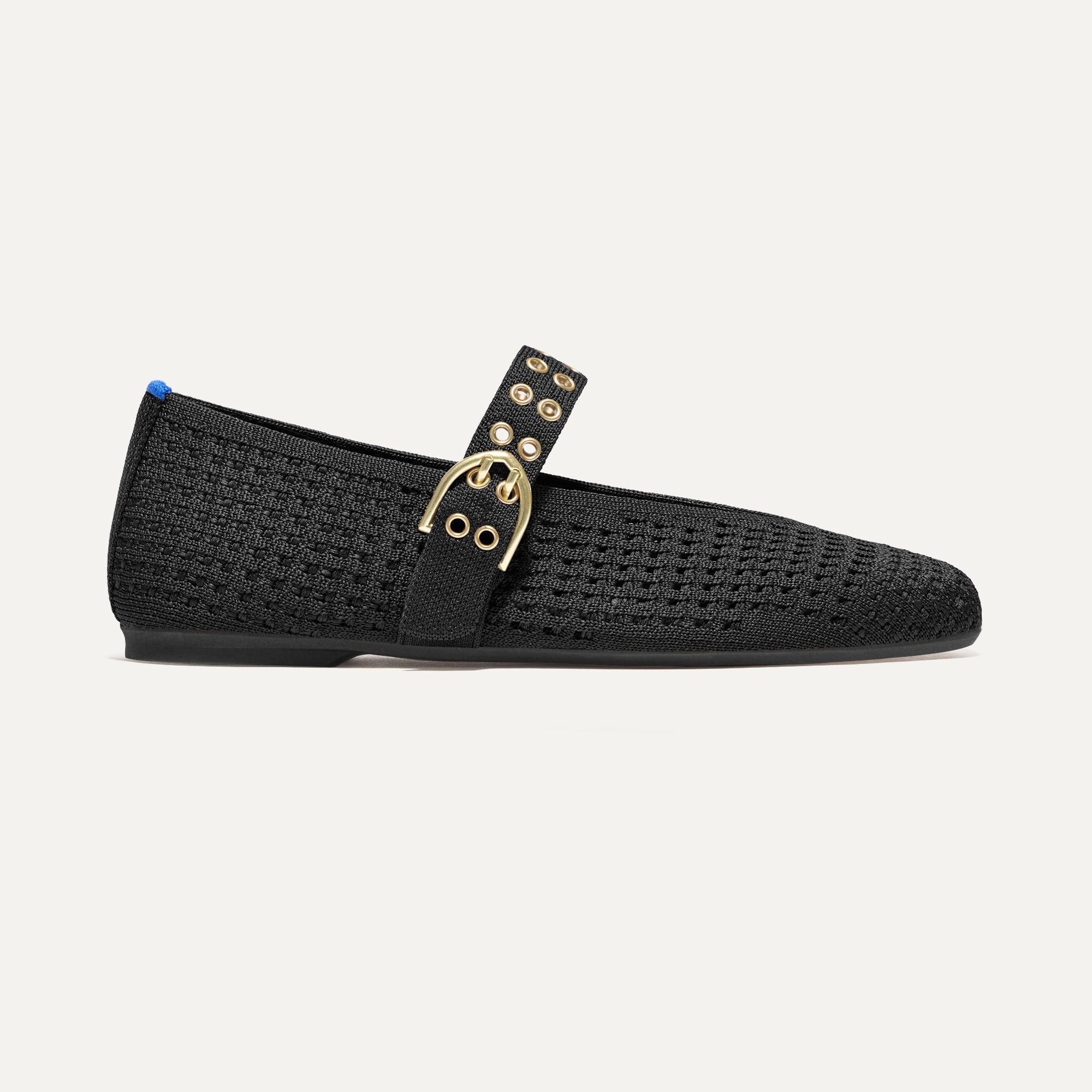 The Max Buckle Mary Jane - Black Mesh
