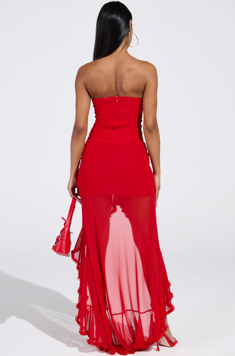 OH SO HOT RED MAXI DRESS