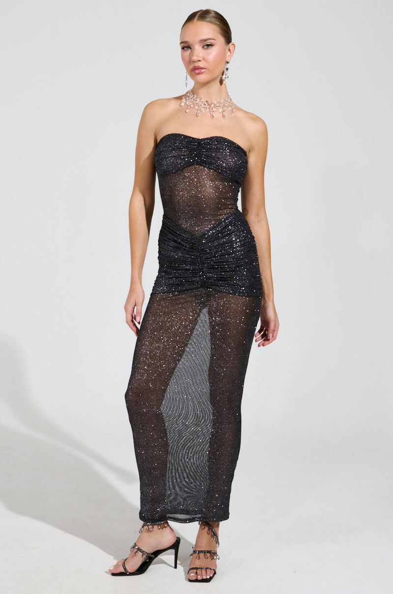 GONE VIRAL SHEER MAXI DRESS