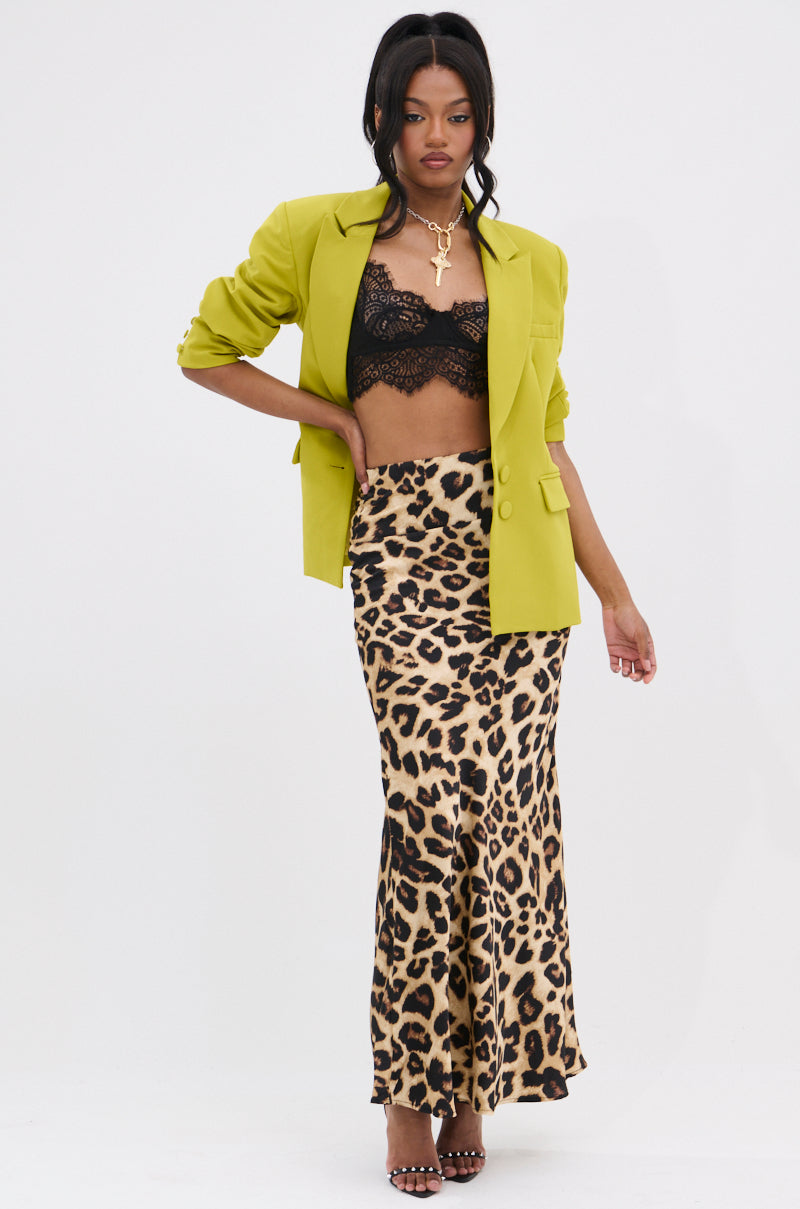 IRIS BLAZER IN CHARTREUSE