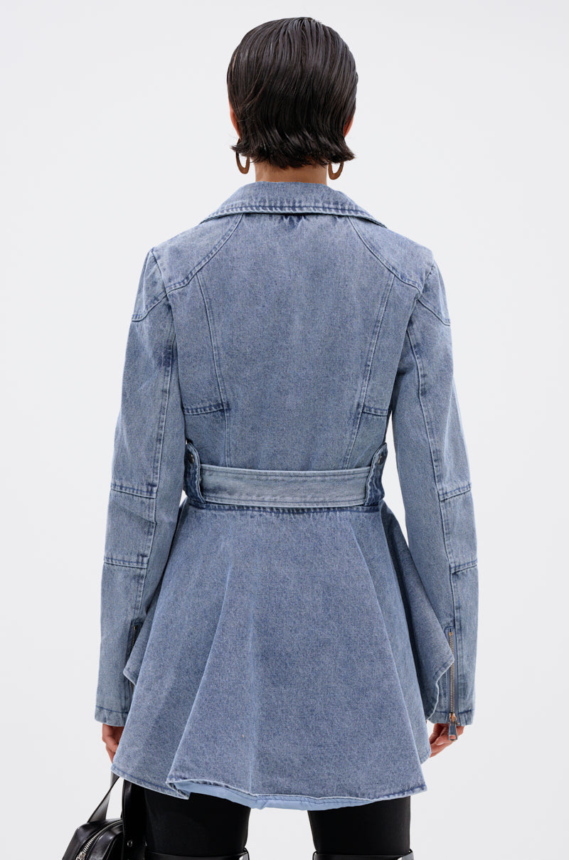 ASTRO HIGH LOW DENIM JACKET