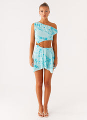 Aletta Sequin Mini Dress - Blue