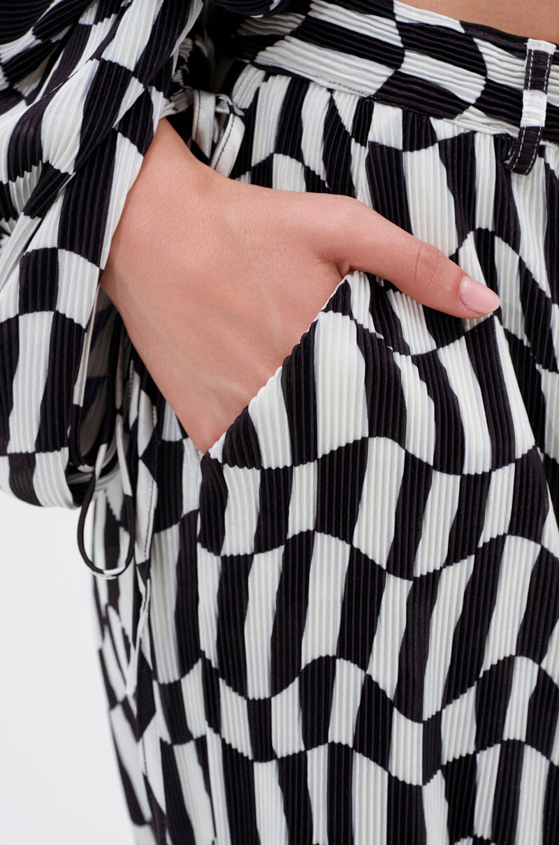 BARI CHECKERED TROUSER