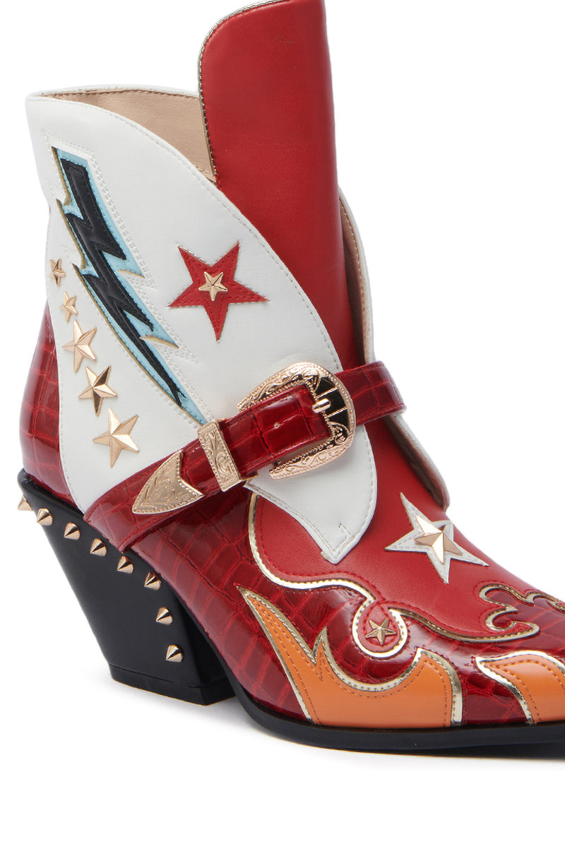 AZALEA WANG CHANNING MULTI WESTERN BOOTIE