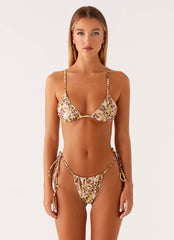 Calista Bikini Top - Swirl Leopard