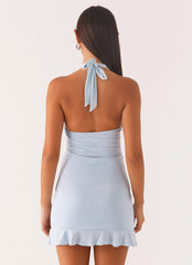 Colette Mini Dress - Pastel Blue