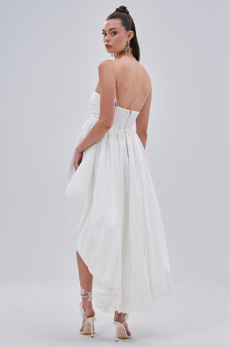 I CAN GET MY OWN FLOWERS HI LOW BUBBLE DRESS