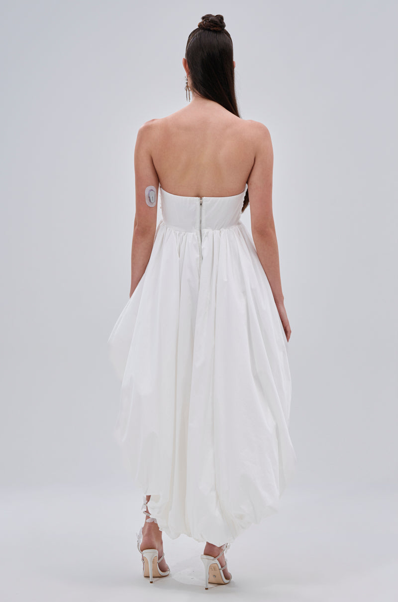 I CAN GET MY OWN FLOWERS HI LOW BUBBLE DRESS