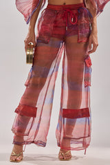 LETS LIVE IN THE MOMENT CHIFFON TROUSER