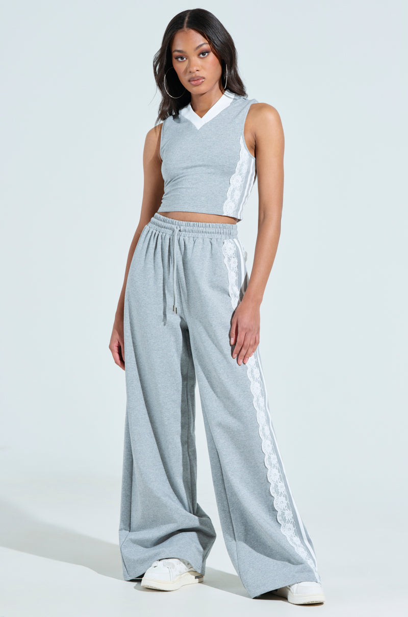 IN A LEAGUE OF MY OWN WIDE LEG JOGGER