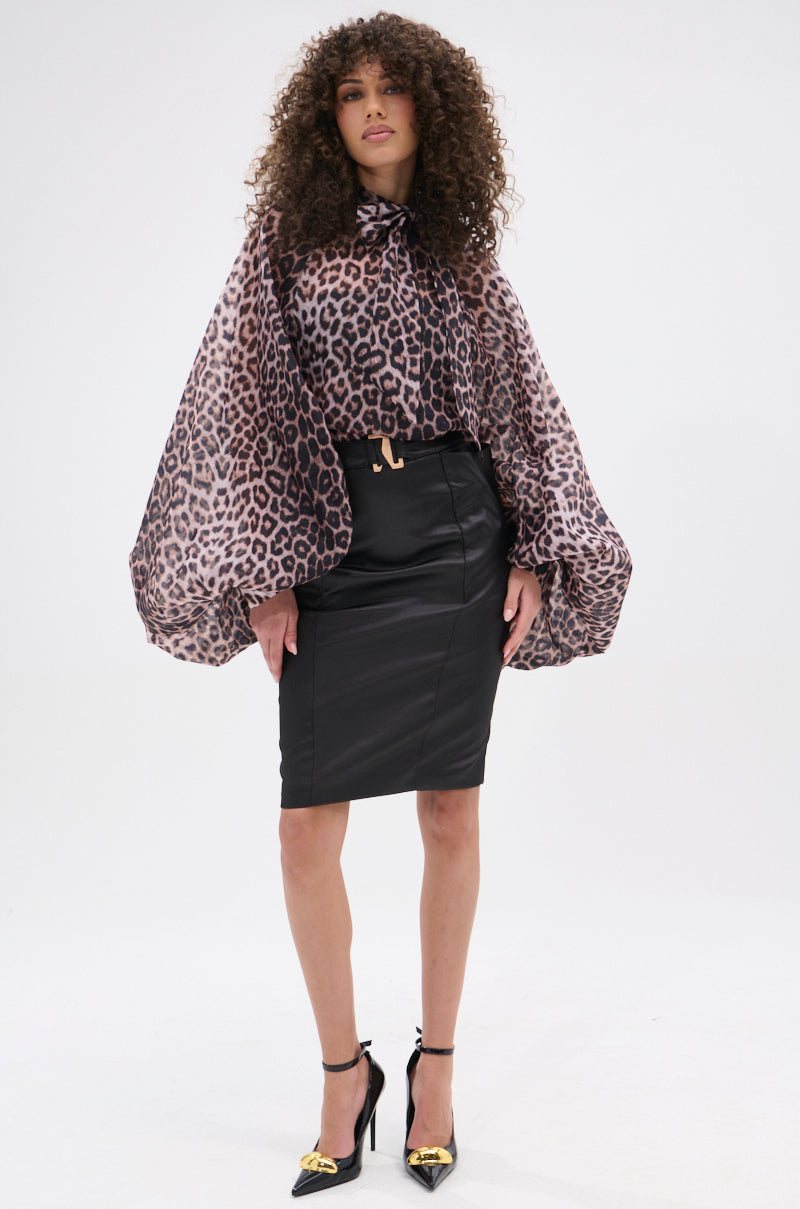 ROXY CHEETAH BLOUSE