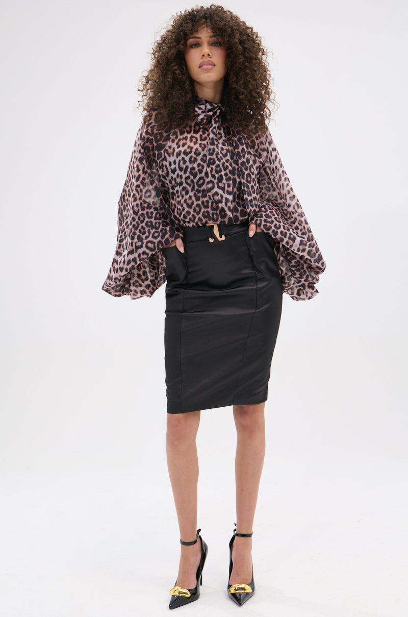 ROXY CHEETAH BLOUSE