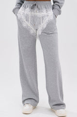MAYBE NEXT TIME JOGGER WITH LACE DETAILS