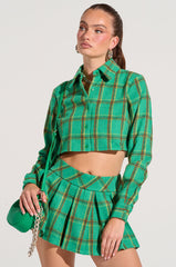 LUCKY GIRL BUTTON DOWN SHIRT