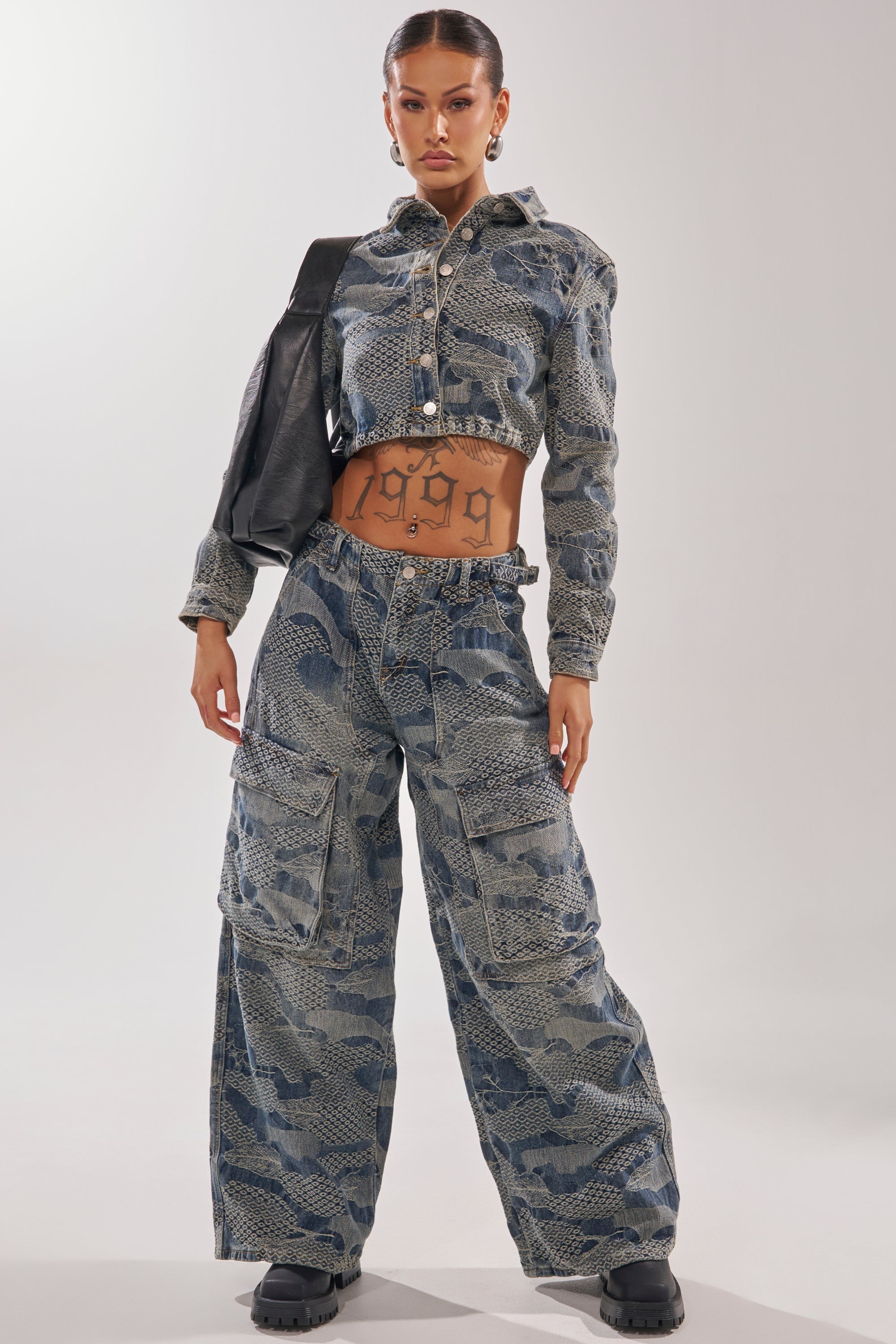I THINK YOU WANNA KNOW DENIM CARGO PANT