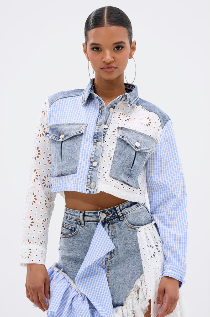 LET'S HAVE FUN BUTTON DOWN TOP