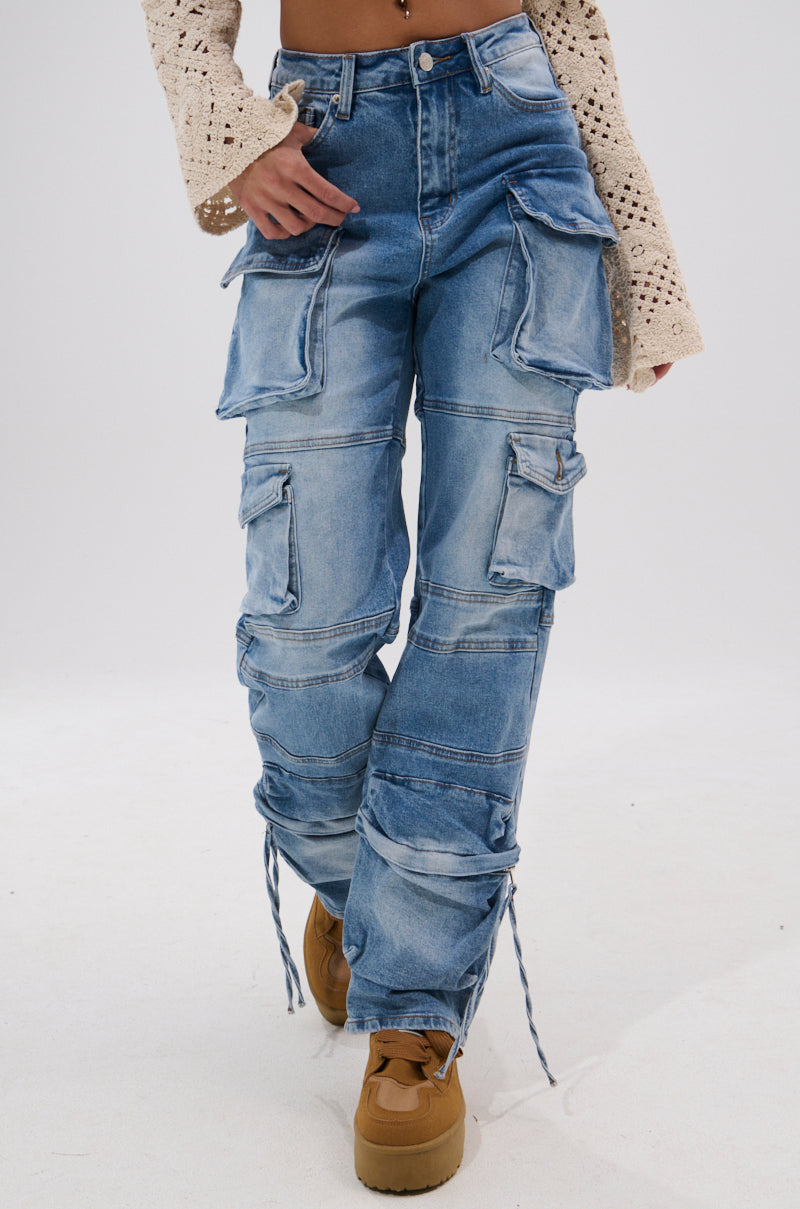 IRIS CARGO DENIM PANT