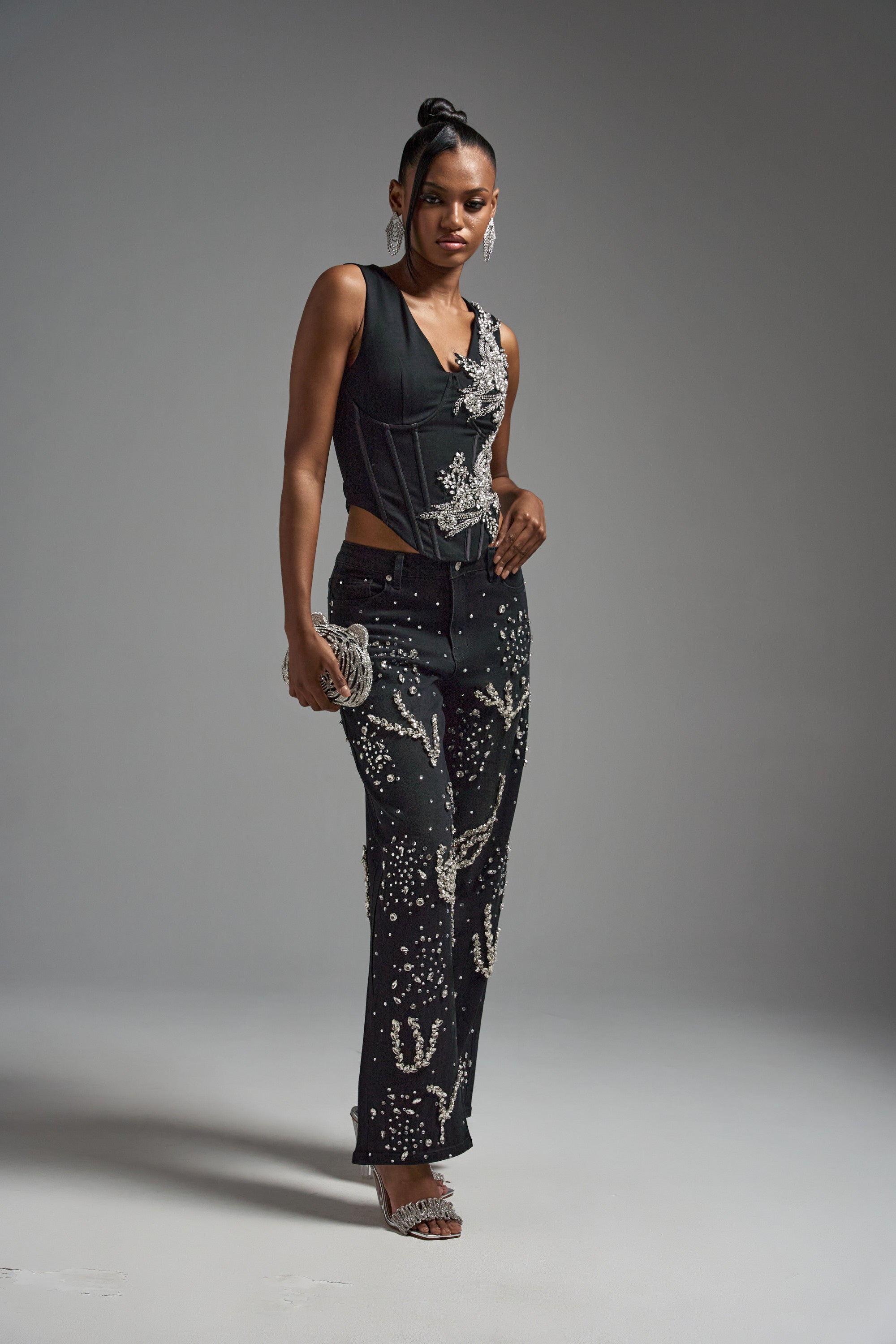 GIVE IT TO ME BABY EMBELLISHED DENIM