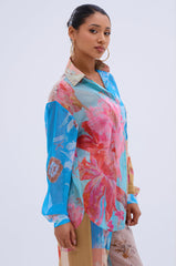 LILY CHIFFON BUTTON DOWN TOP