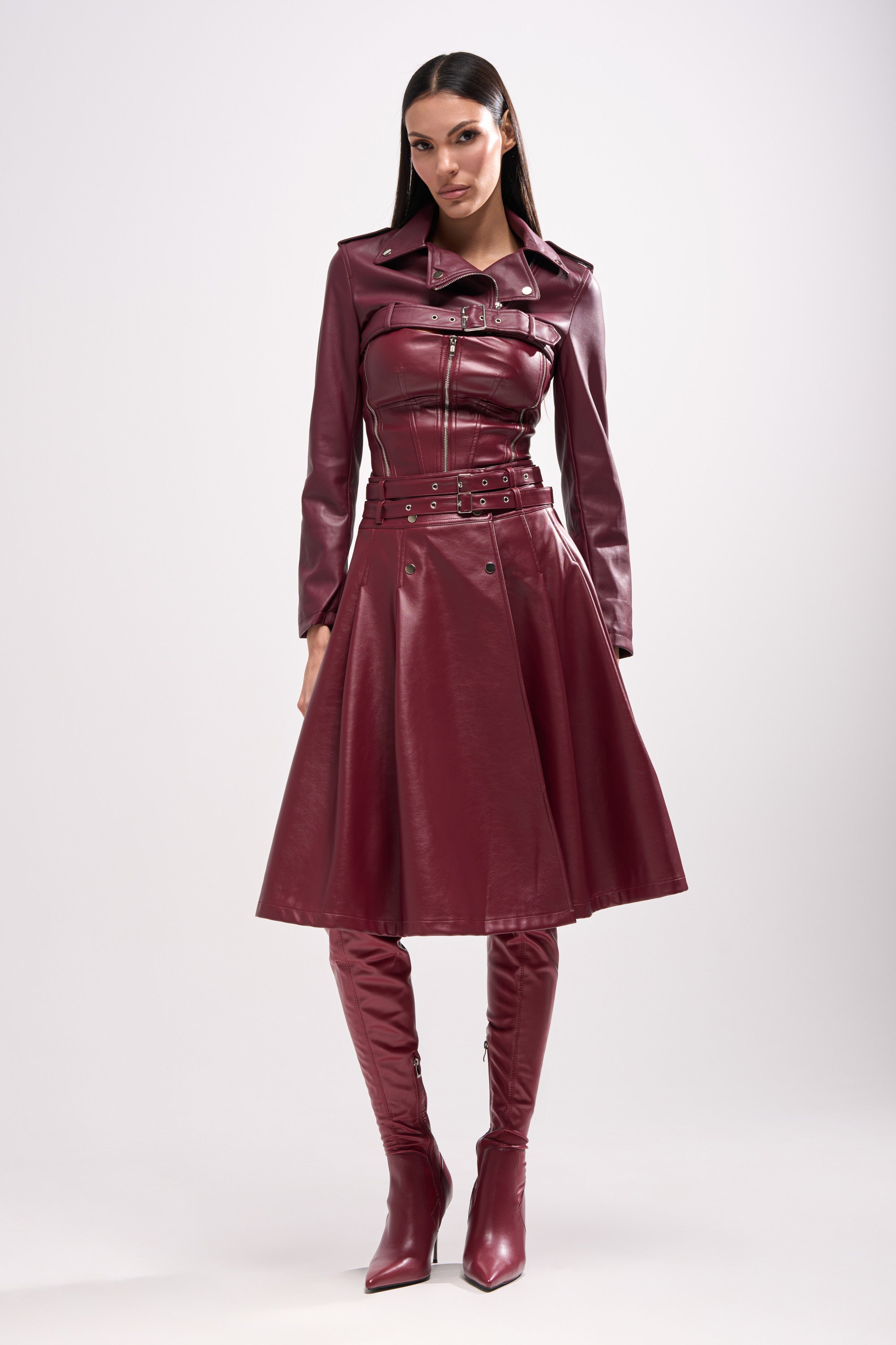 FEELING THE ENERGY MIDI SKIRT