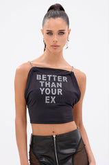 BETTER THAN YOUR EX RHINESTONE TOP