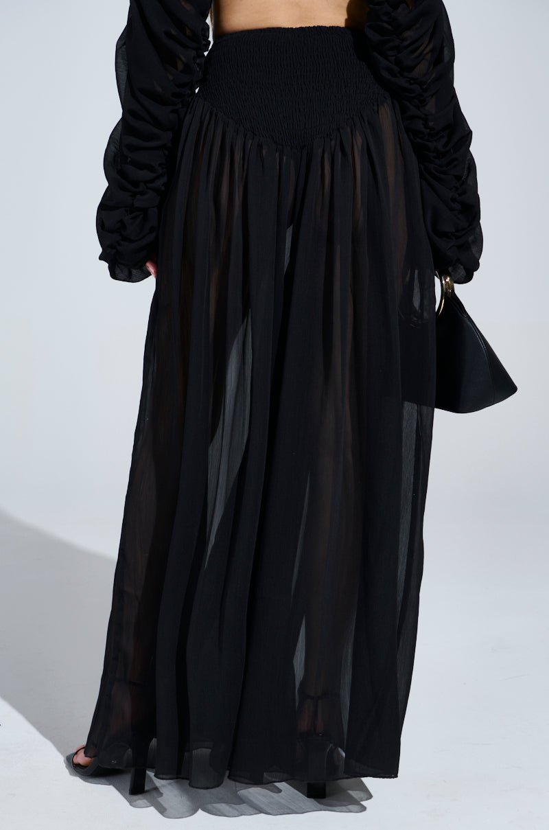 LAURA RUCHED PALAZZO PANT