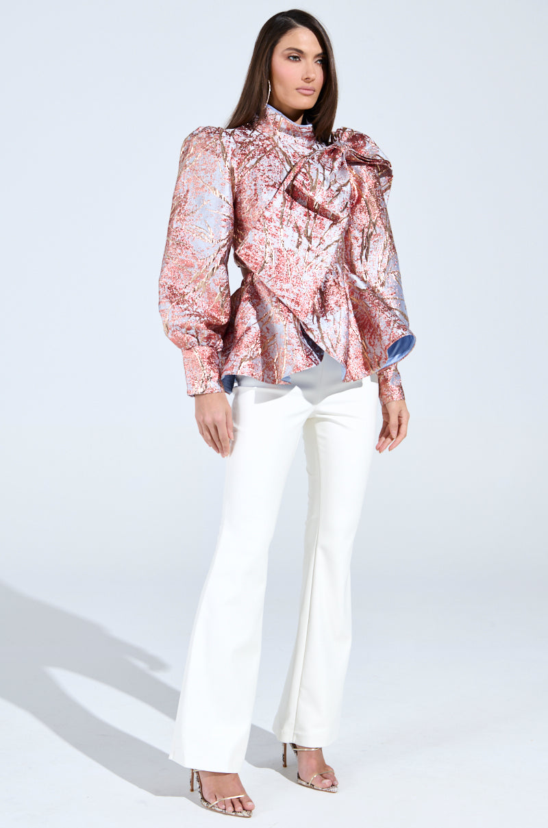 ANTIQUE BROCADE BOW TOP