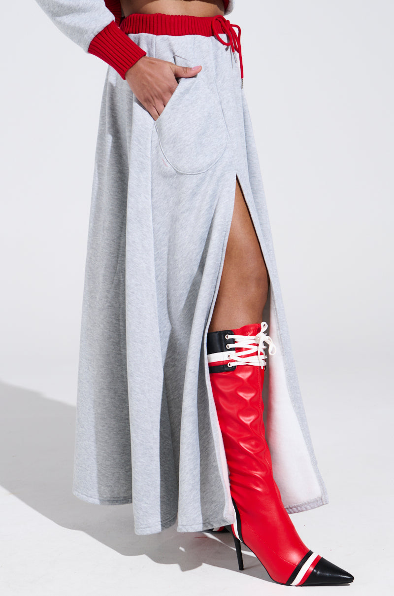 B-VARSITY MAXI SKIRT